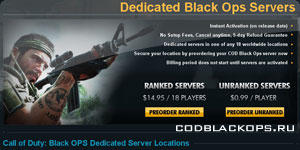 Как заказать игровой сервер Call of Duty: Black Ops